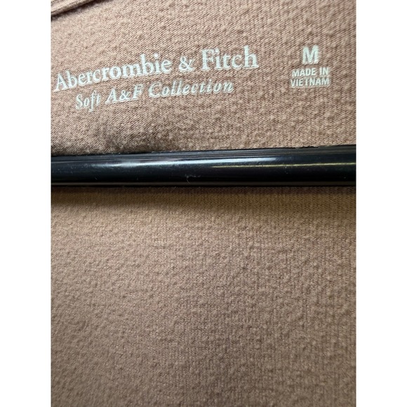 Abercrombie & Fitch Soft AF Collection Square Neck Long Sleeve Bodysuit Tan M - Picture 4 of 10